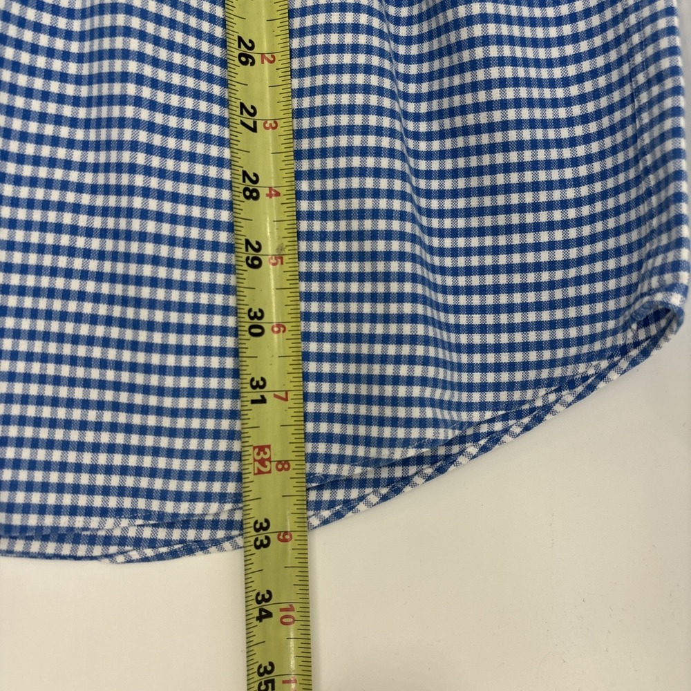 Charles Tyrwhitt Weekend Shirt Men's XL Blue White Check Classic Fit Non Iron - Picture 9 of 10